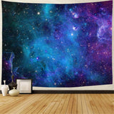 Lahasbja Galaxy Tapestry Blue Starry Sky Universe Space Tapestries