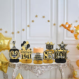 85th Birthday Party Decorations, 9PCS Happy Birthday Table Honeycomb