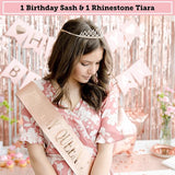 225 PC Rose Gold Birthday Party Decorations Kit for Girls Teens
