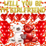 Will You Be My Girlfriend Balloons, I Love You Valentines Day