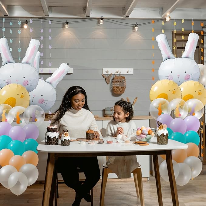 Easter Balloons for Easter Party Decorations Balloon Arch Kit Bunny