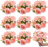 8 Bundles Artificial Peonies Flowers Boho Faux Flowers Arrangements #1