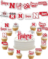 Nebraska Huskers Party Supplies for Football, Birthday Gift,
