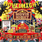 121pcs Movie Night Decorations Movie Theme Party Decorations Movie