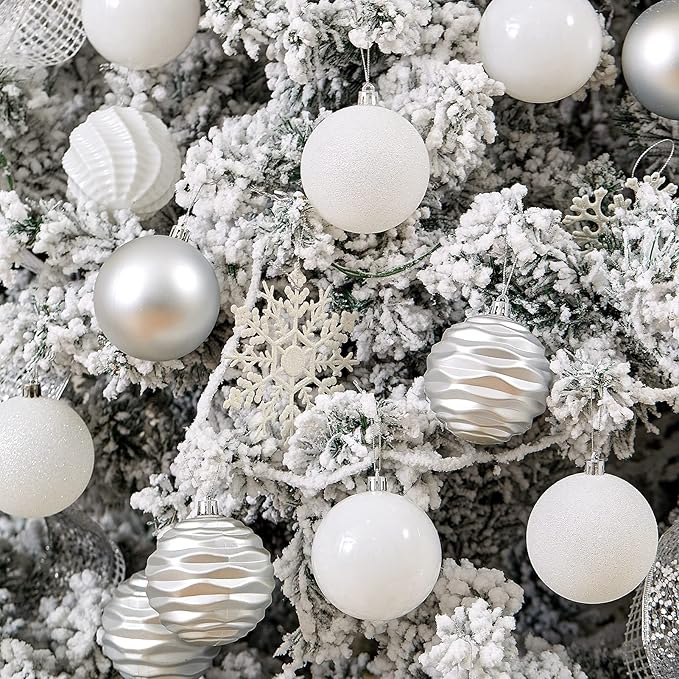 XmasExp 24ct Christmas Ball Ornaments Shatterproof Christmas #4