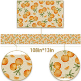 Pudodo Orange Citrus Table Runner Little Cutie Themed Birthday Baby