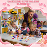36 Pack Valentines Day Gifts for Kids Classroom LED Finger Lights