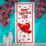2 Pcs St Patricks Day and Valentine‘S Day Door Covers Green Shamrock