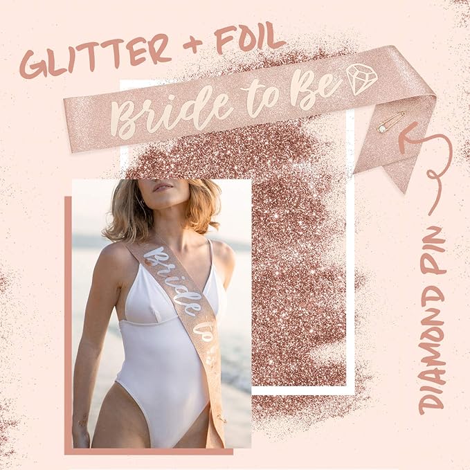 xo Fetti Bachelorette Party Decorations Rose Gold Glitter Kit Bridal