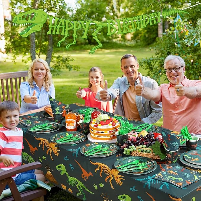 171 Pcs Dinosaur Birthday Decorations Party Supplies with Dinosaur