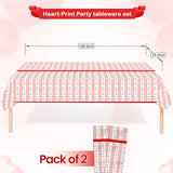 175 Pcs Valentine's Day Party Decorations Valentines Day Plates and
