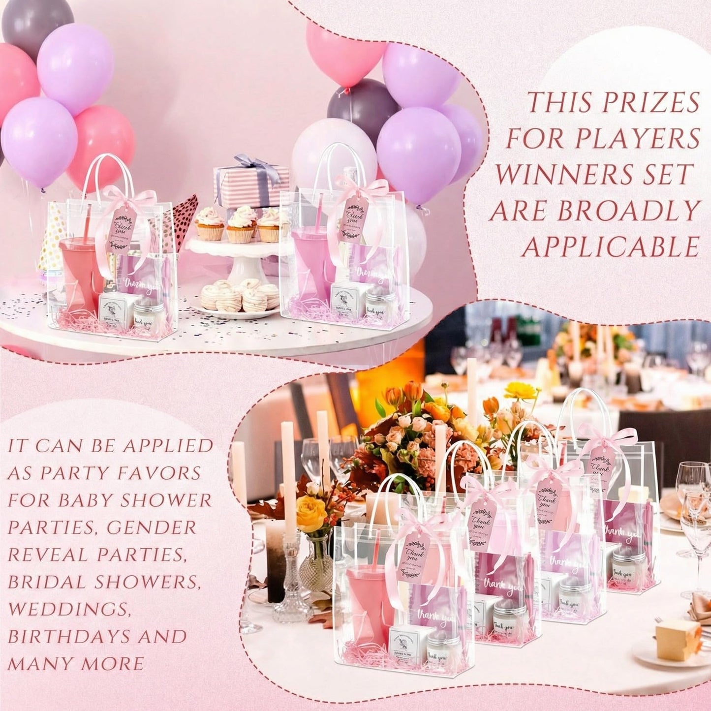 Nuogo 4 Sets New Parent Shower Prizes for Player Winners Adults