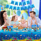 171 Pcs Under the Sea Party Supplies Ocean Sea Party Tableware Set