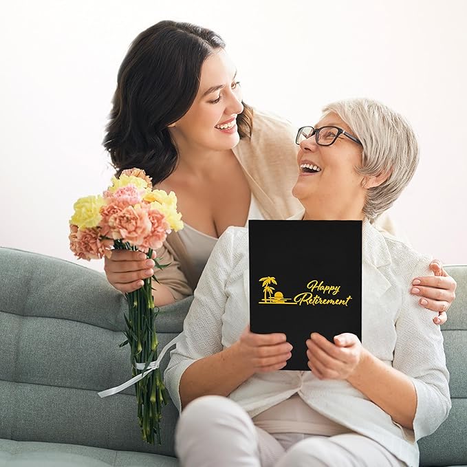 Black Gold Retirement Decorations Officially Retired Alternative