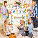 53pcs Easter Decorations for Home Easter Garland Happy Easter Banner