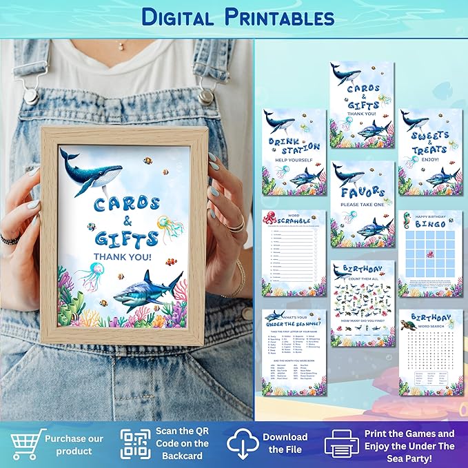 179 Pc Premium Under the Sea Party Decorations Ocean Themed Baby