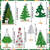 Christmas Table Decorations 7PCS Mini Christmas Trees Felt