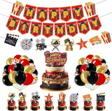 Movie Theme Birthday Party Decoration Happy Birthday Banner Movie