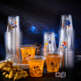 100 Pcs Space Party Plastic Cups 12 oz Astronaut Disposable