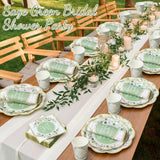 250 Pcs Eucalyptus Leaves Bridal Shower Party Decorations Sage Green
