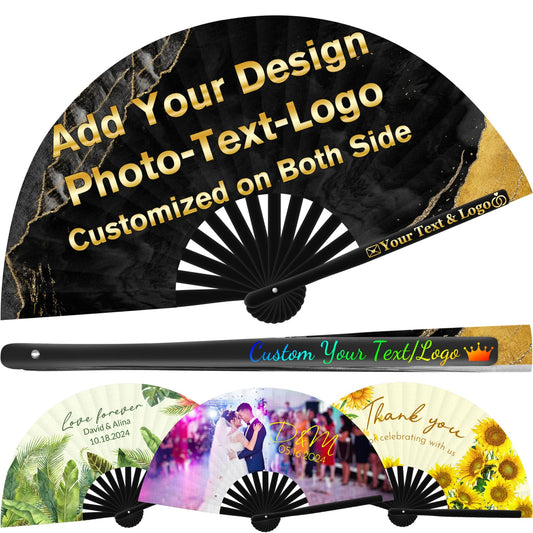 SeeWeLove Decorative Folding Fans Personalized Fans Custom Fan