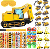 49 Pcs Construction Party Favors Excavator Pinata with Mini