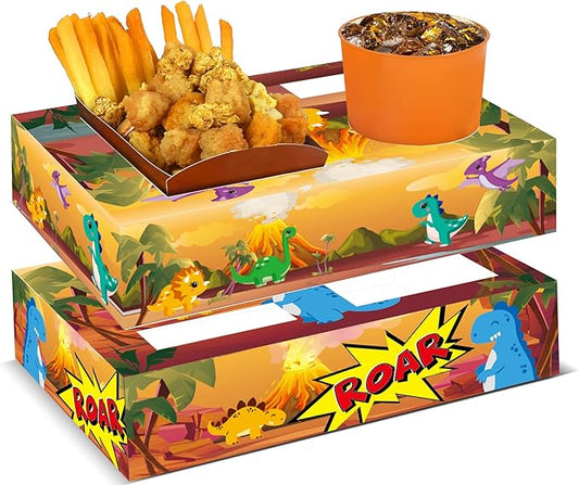 50pcs Movie Night Snack Trays Hold Candy Popcorn Food Drink Movie