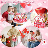 25 Pcs Valentine's Day Gift Bags Valentine Bear Treat Bags with