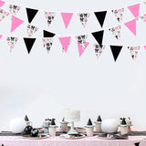 31Ft Pink Black Halloween Party Decorations Spider Bow Pumpkin Skull