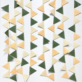 Sage Green Party Decorations Olive Green Tan Brown Cream Felt Hanging