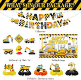 Construction Birthday Party Supplies & Decorations Kit with