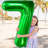 KatchOn, Giant Dark Green Number 7 Balloon - 40 Inch | 7th Birthday