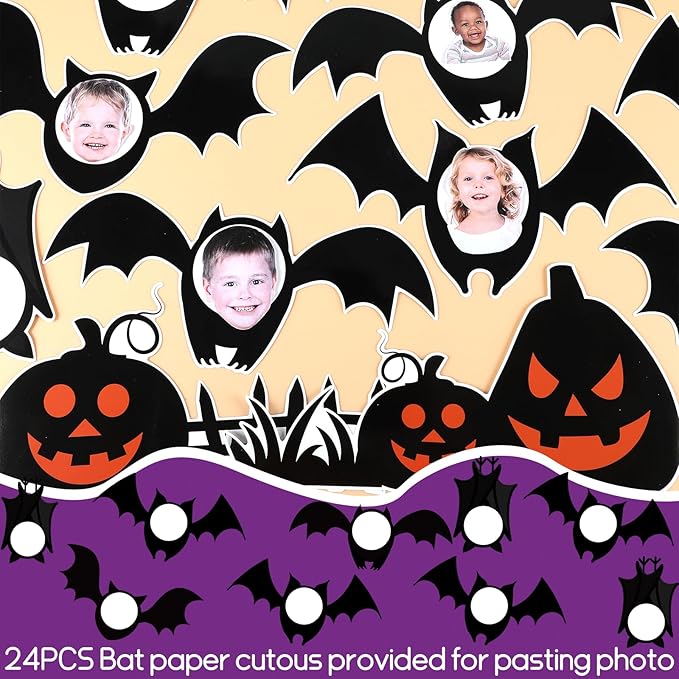 Happy Halloween Bulletin Board for Classroom Decoration Bat Pumpkin