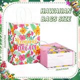 24 Pcs Summer Hawaiian Party Favor Bags Tropical Goodie Gift Paper