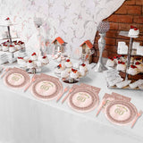 24 Sets 60th Rose Gold Birthday Party Decrations for Women 60