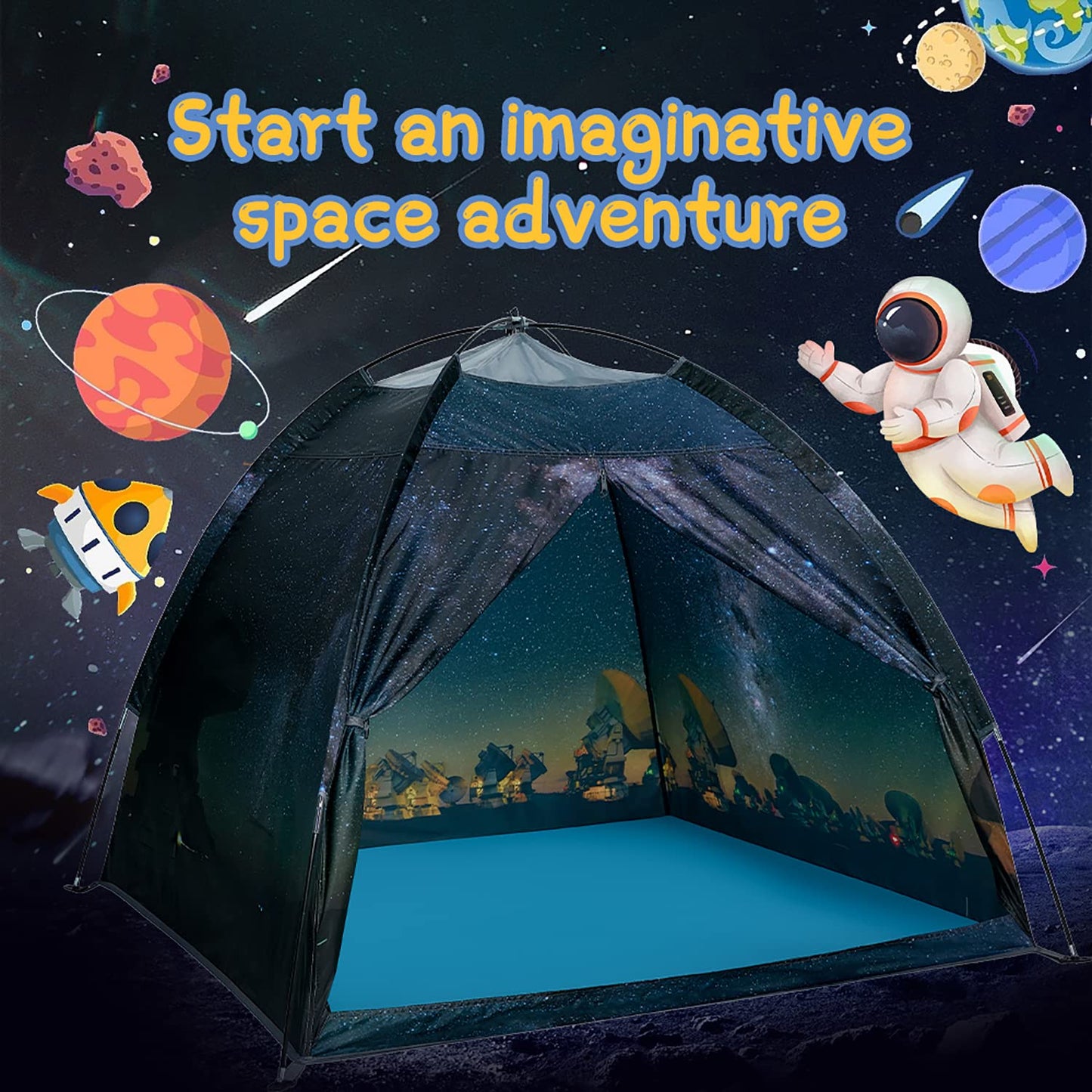 Mnagant Kids Play Tent Imaginative Play Popup Tents Space World Tent