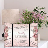 Rose Gold Retirement Party Decorations for Women Officially Retired
