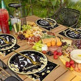 50 Guests 50th Anniversary Plates Napkins Party Supplies Employee