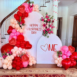 Valentines Day Balloon Arch Kit Pink Red Balloons Garland Red Pink