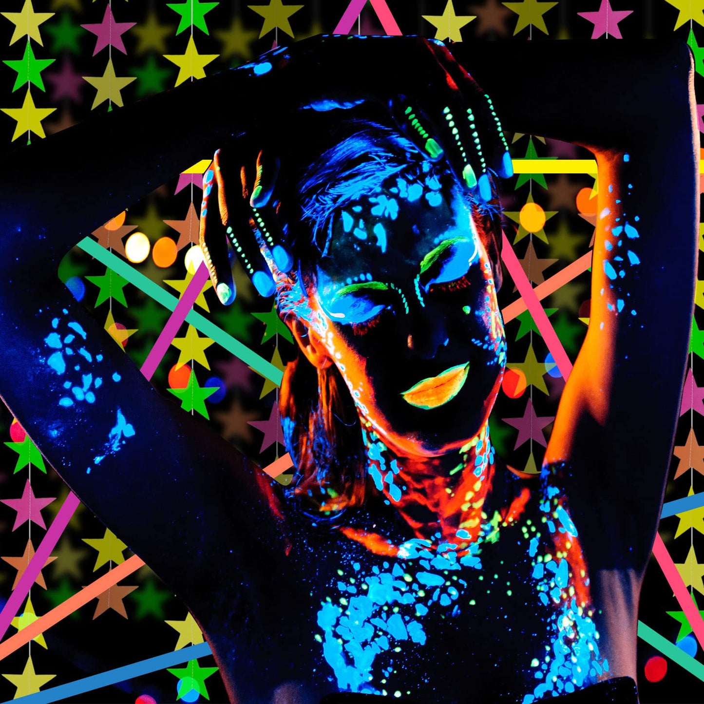 Skylety 32 Pcs Glow in The Dark Party Supplies Neon Party Favors with