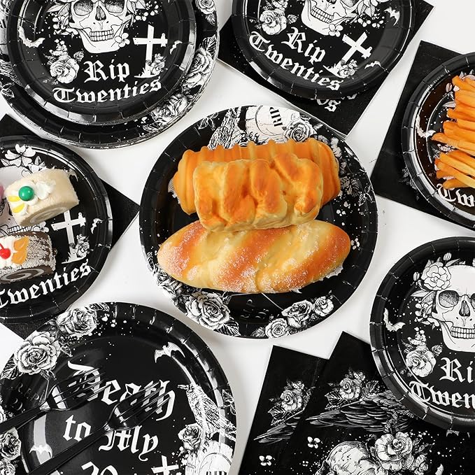 50 Guests 30th Birthday Plates and Napkins Party Supplies Death to