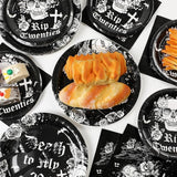 50 Guests 30th Birthday Plates and Napkins Party Supplies Death to