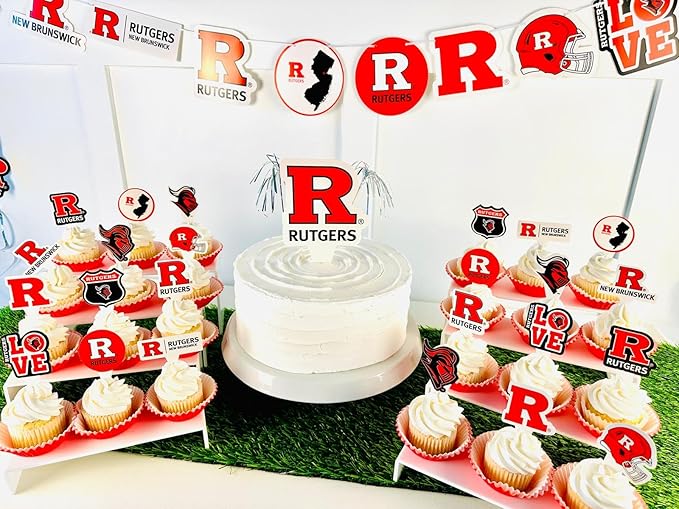 Rutgers Party Supplies for Football, Birthday Gift, Graduation Party
