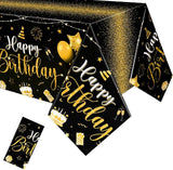 Tudomro 1 Pcs Happy Birthday Tablecloths Happy Birthday Party Decorati