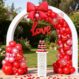 Red Balloons Arch Kit, Metallic Red Pearl Balloon Valentine Garland