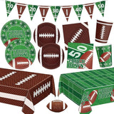 99 Pcs Football Party Supplies Sets Includes Touchdown Dinner Plates