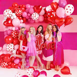 Valentines Day Balloons Arch Garland Kit 126Pcs Red Pink Valentines