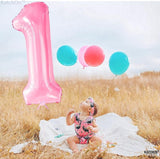 KatchOn, Light Pink 1 Balloon Number - 40 Inch | Number 1 Balloons