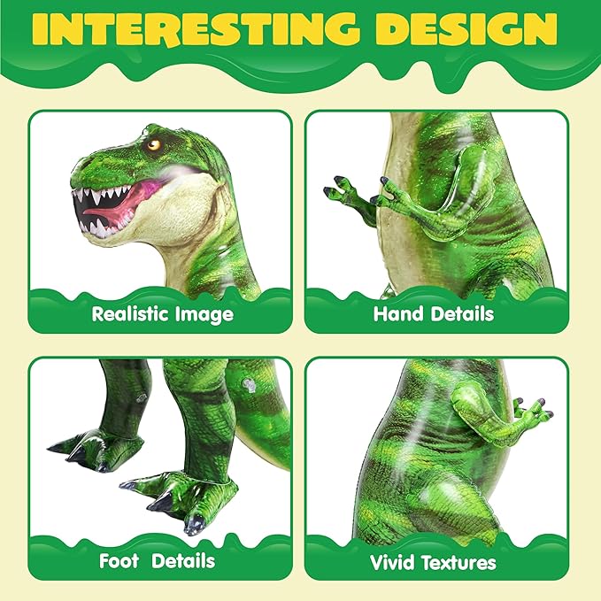 37” T.rex Dinosaur Inflatable for Party Decorations Tyrannosaurus