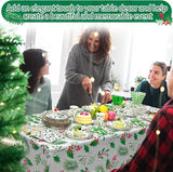 452 Pcs Christmas Party Supplies for 50 Guest Holly Berry Leaves